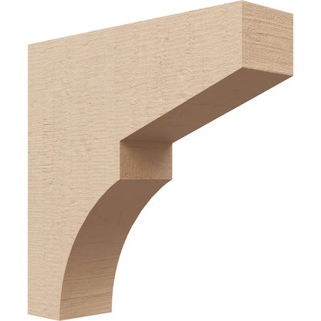 Ekena Millwork 3"W x 12"D x 12"H Thin Monterey Rough Cedar Woodgrain TimberThane Corbel, Primed Tan CORUR03X12X12MONRCPR